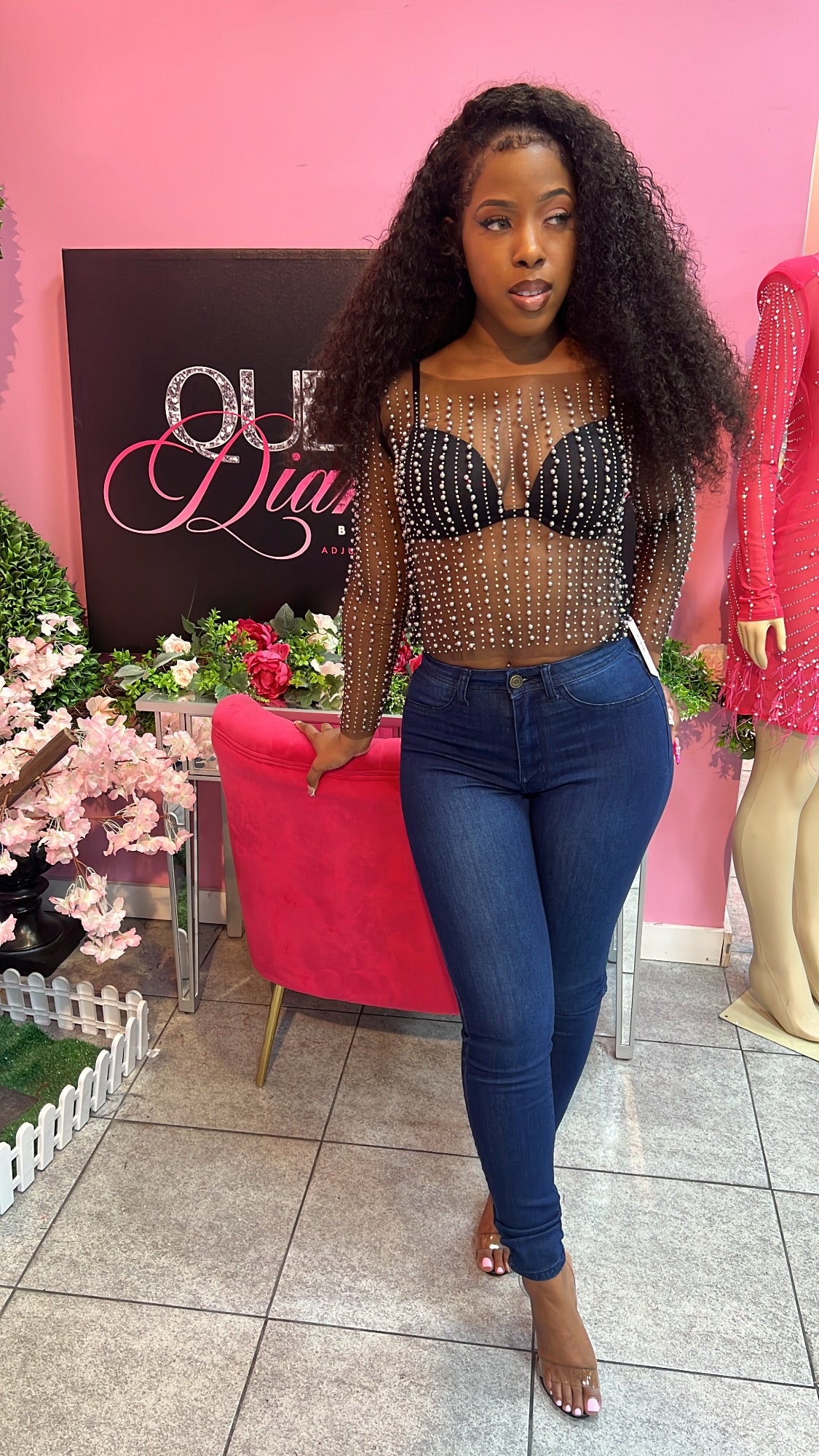 Prime Time Mesh Top - Black