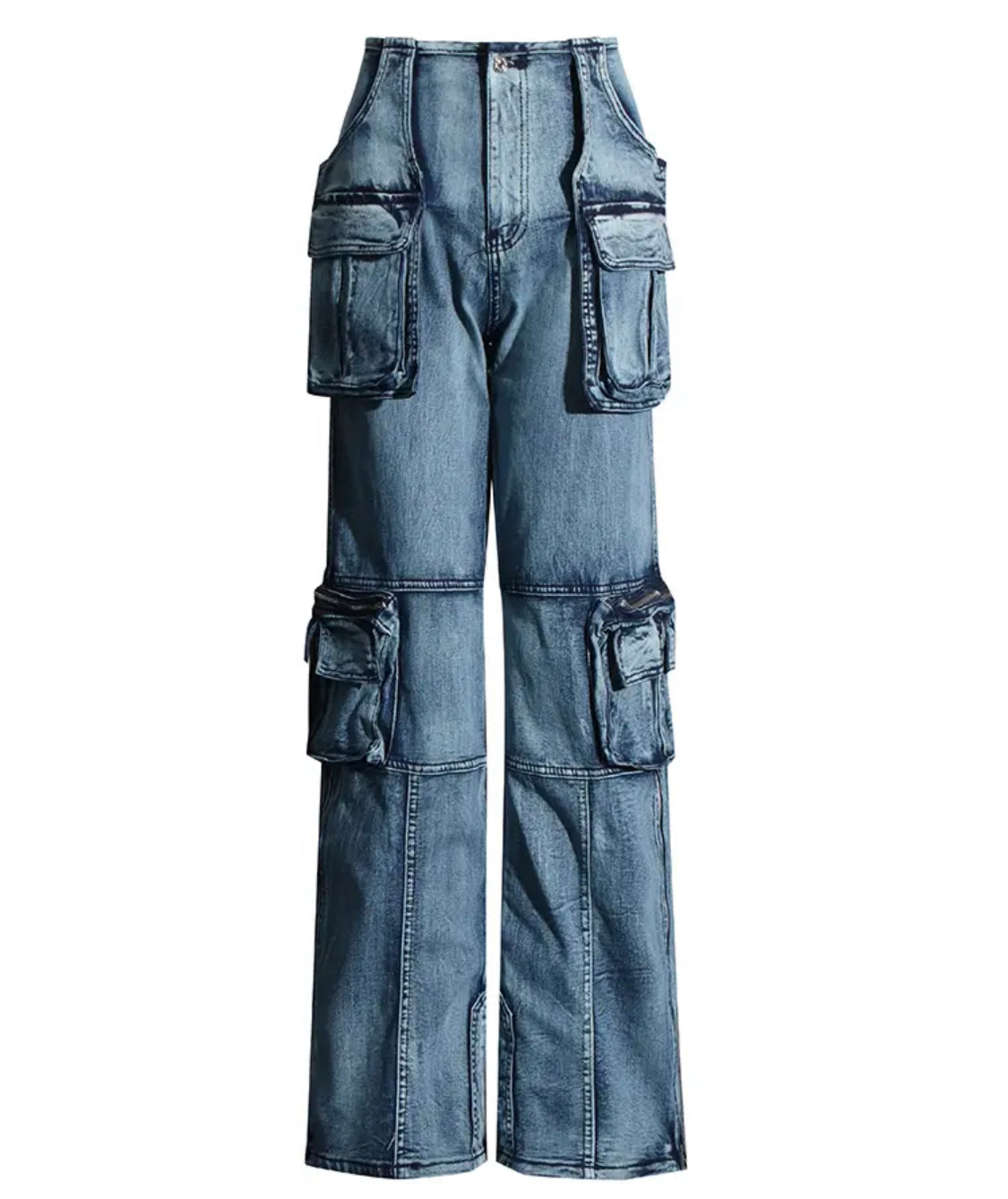Cityscape Cargo Jeans - Blue