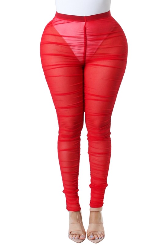 Ruch Mesh Legging - Red