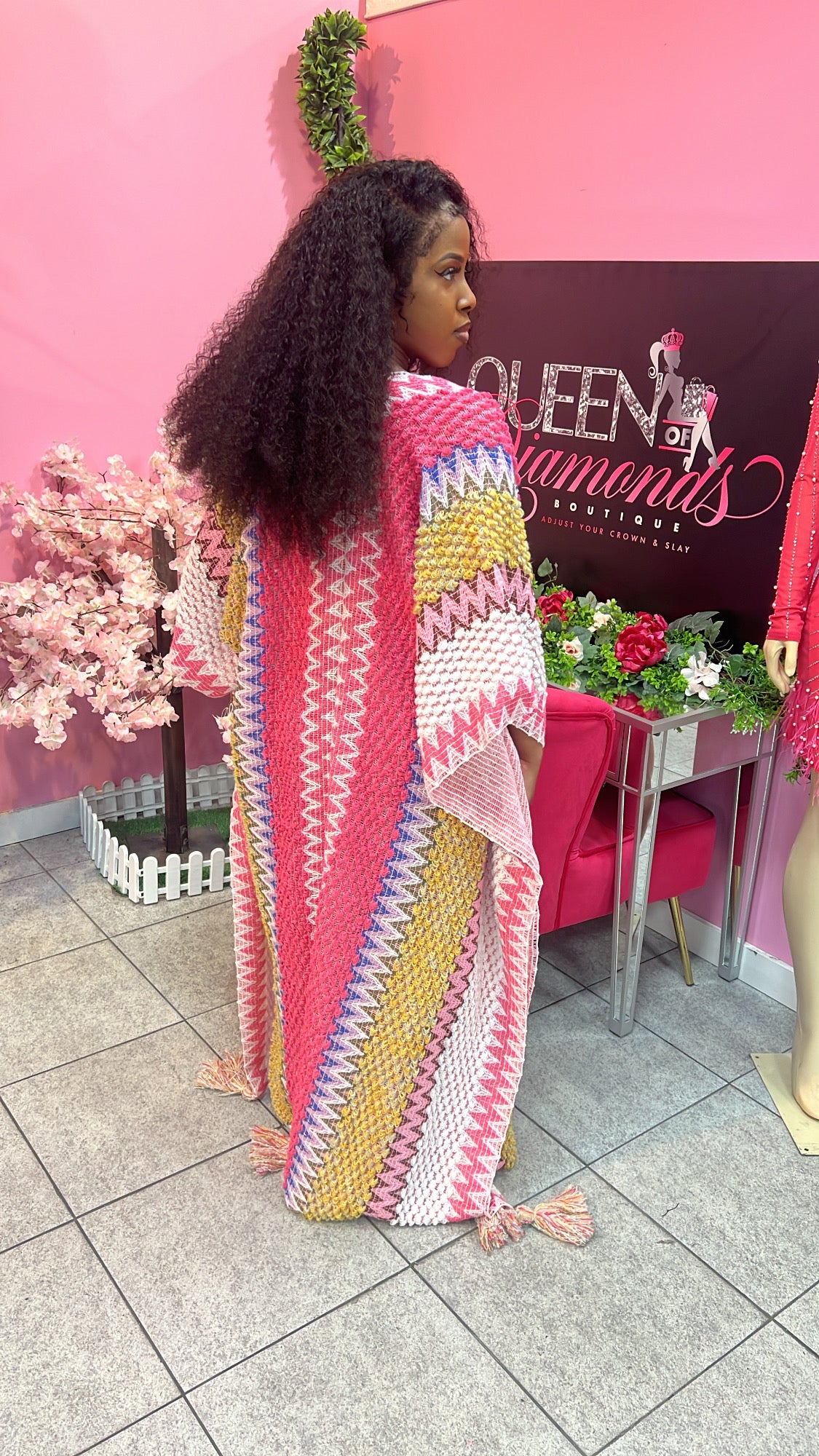 Bubblegum Knit Kimono