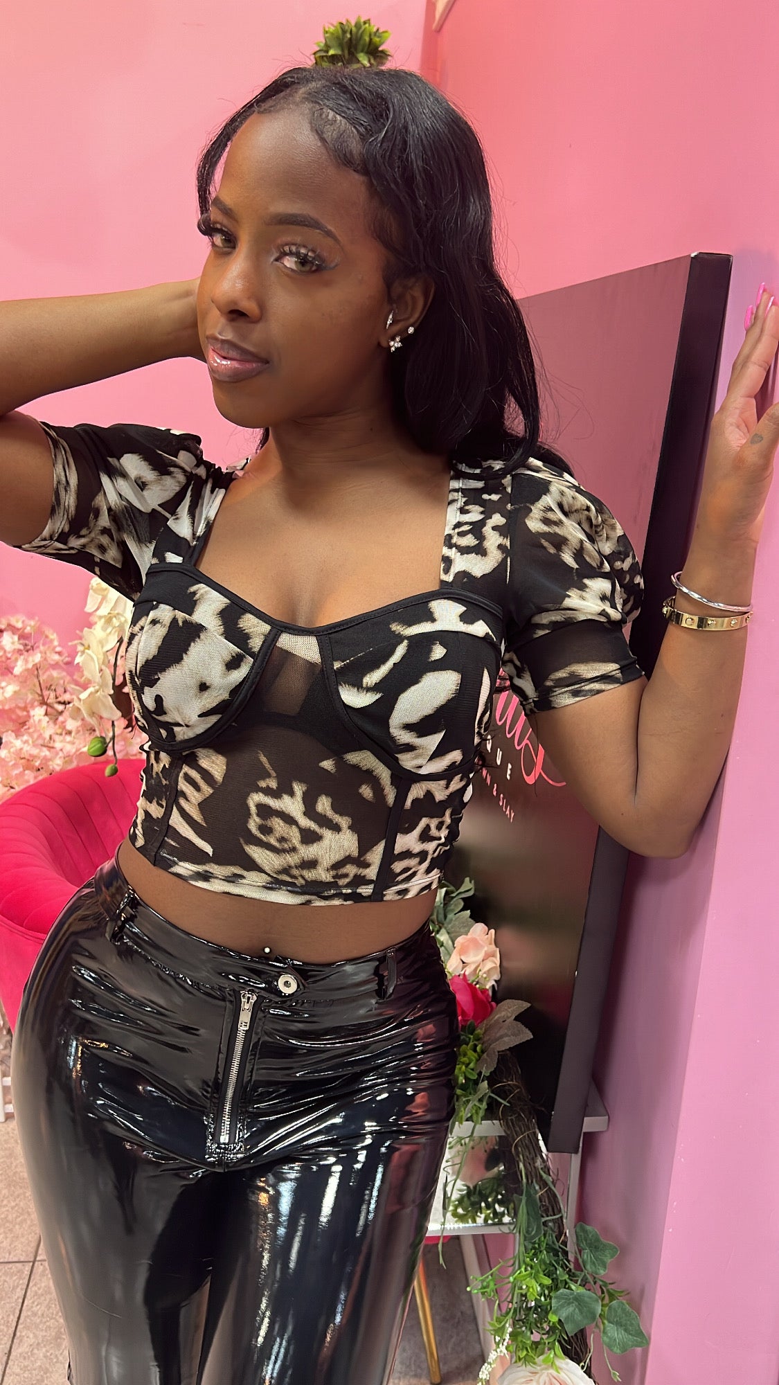 Animal Print Blouse