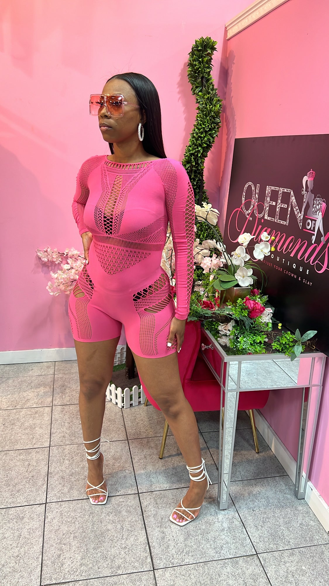 Donna Romper - Pink