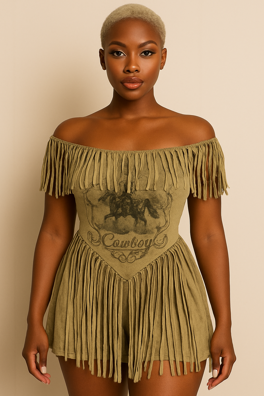 Western Cowboy Romper