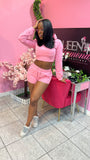 Caresha Short Set - Baby Pink