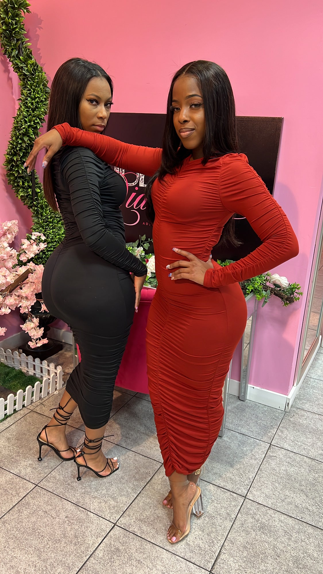 Misses Dress - Wine Red