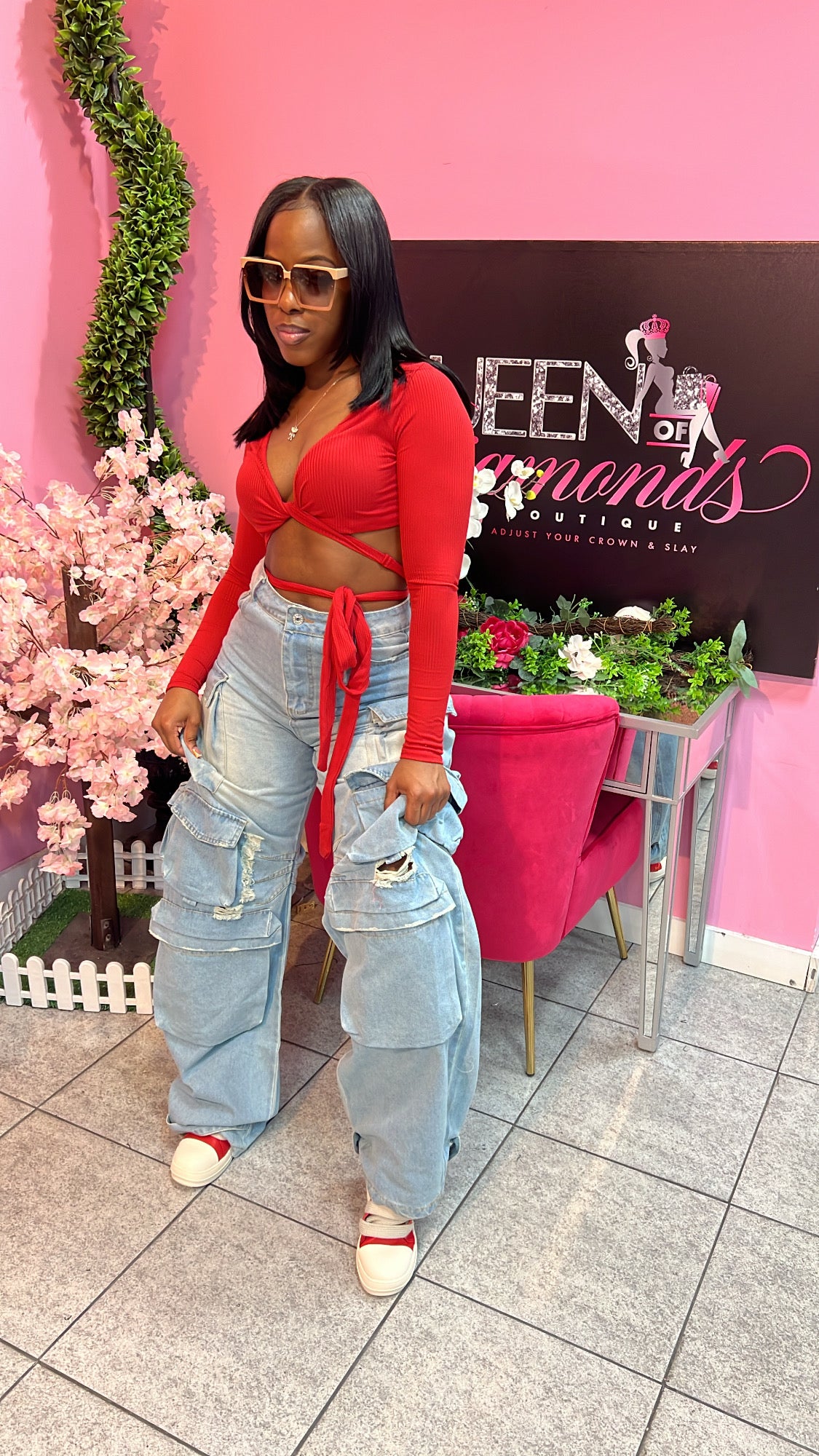 Chance Crop - Red
