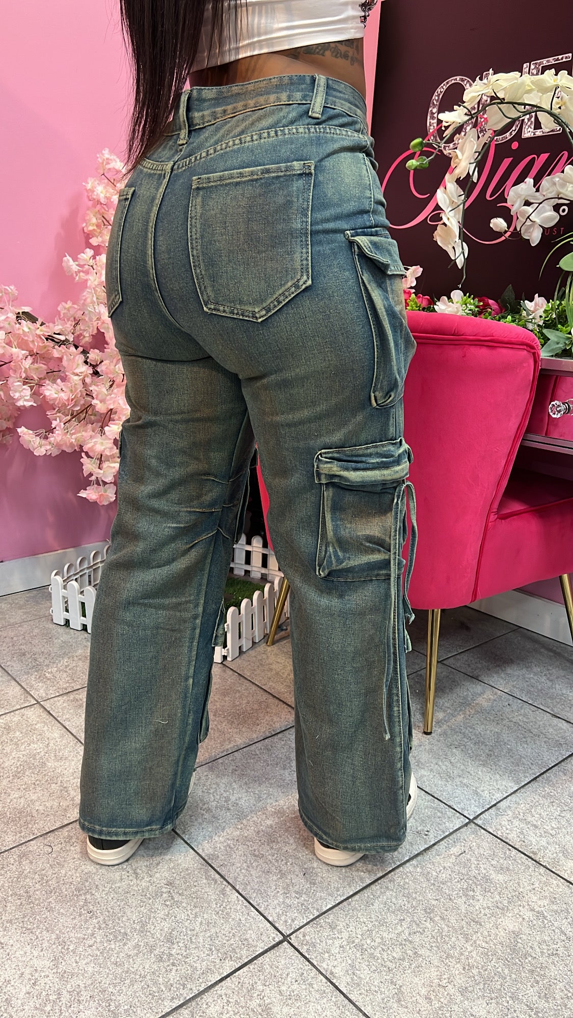 Tinted Cargo Pants