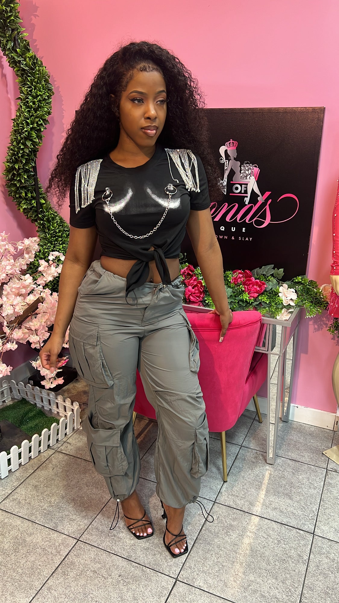 Boo Bee Bling Tee - Black