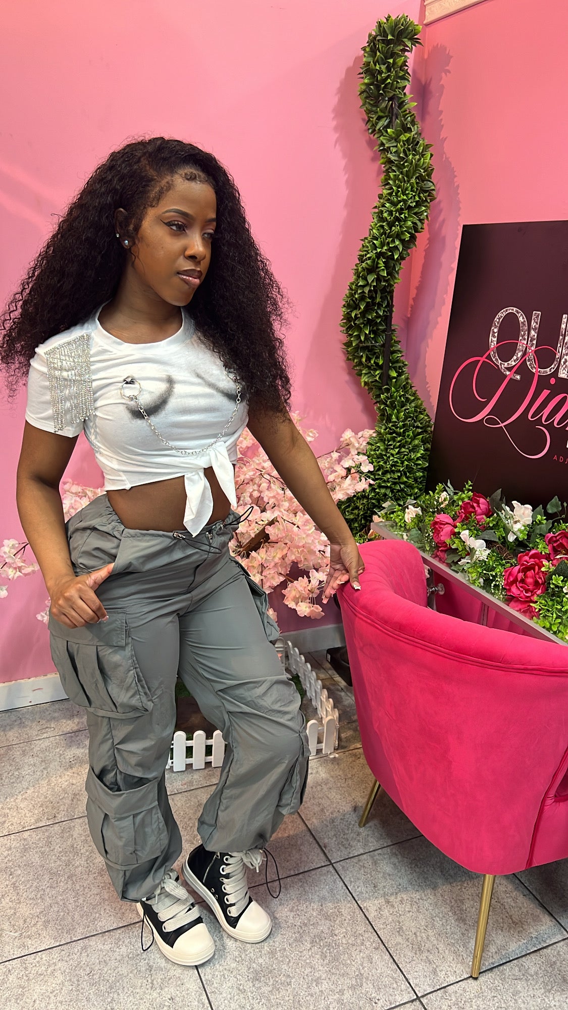 Boo Bee Bling Tee - White