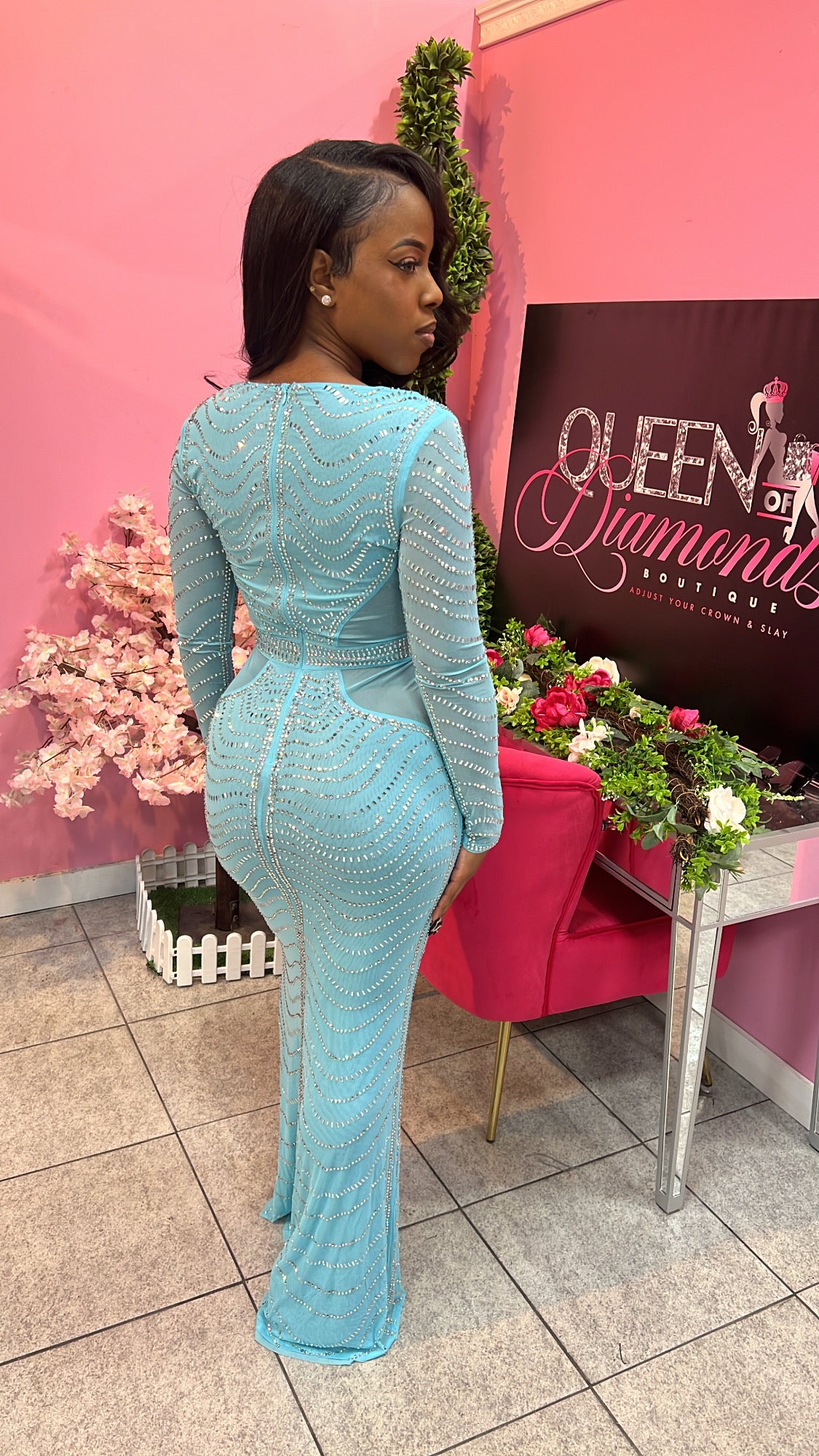 Grand Entrance Maxi Dress - Blue