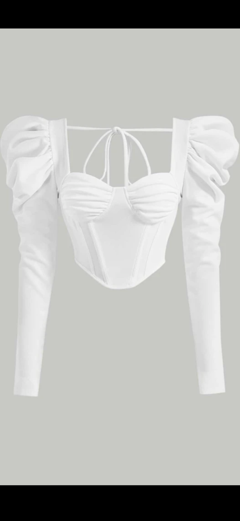 Shanel Corset Blouse - White