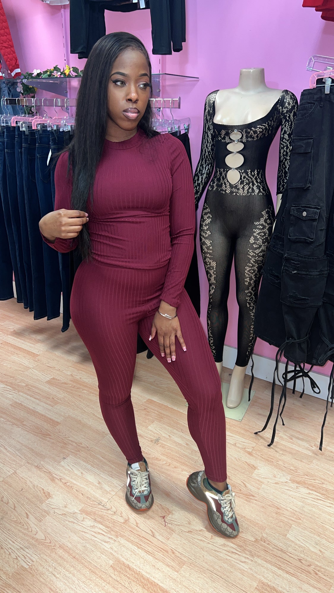 Fall For It Set - Burgundy