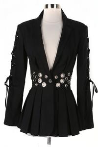 Doll Face Blazer - Black