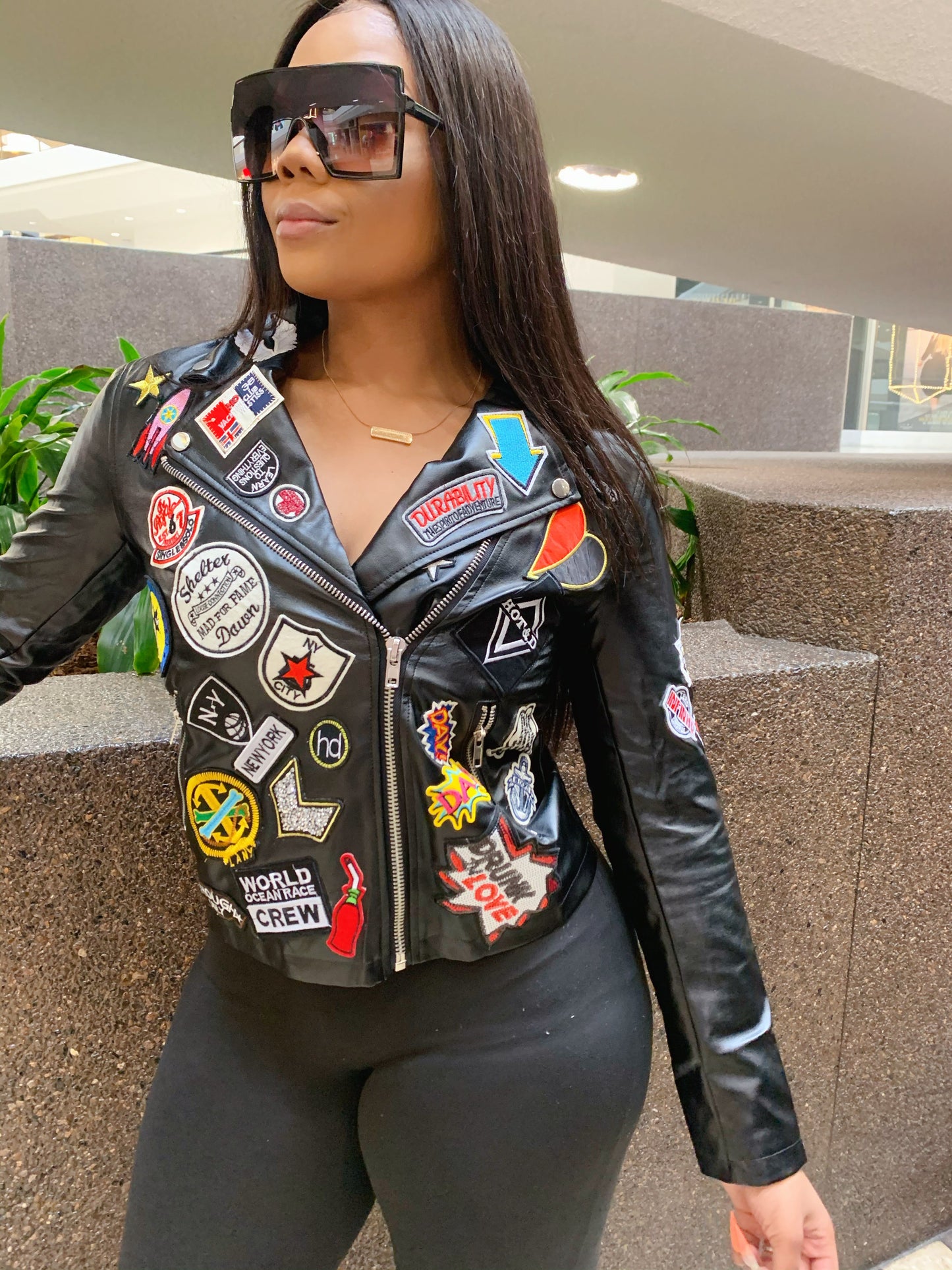 Biker Chic Jacket - Black