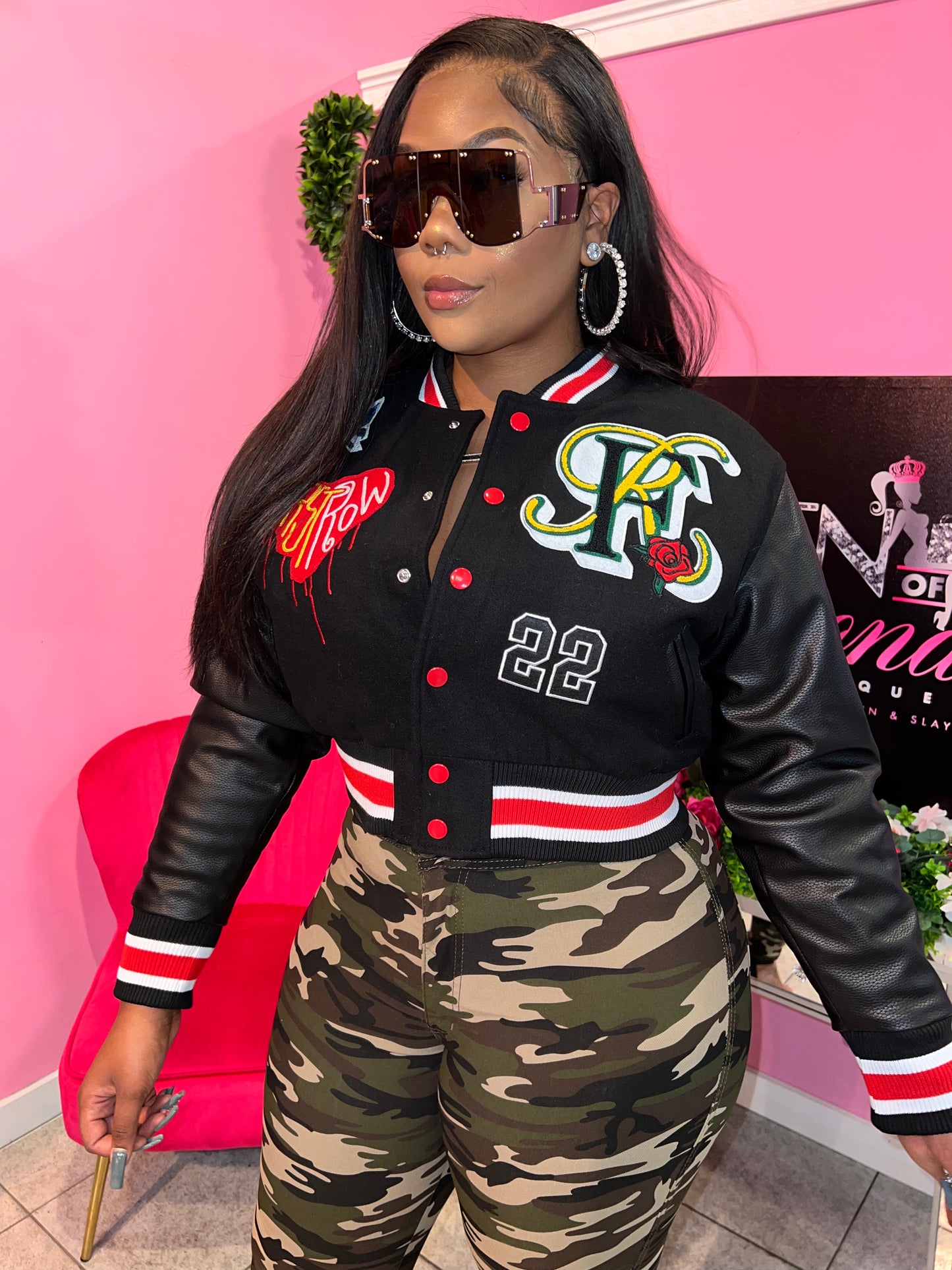 Letterman Jacket - Red