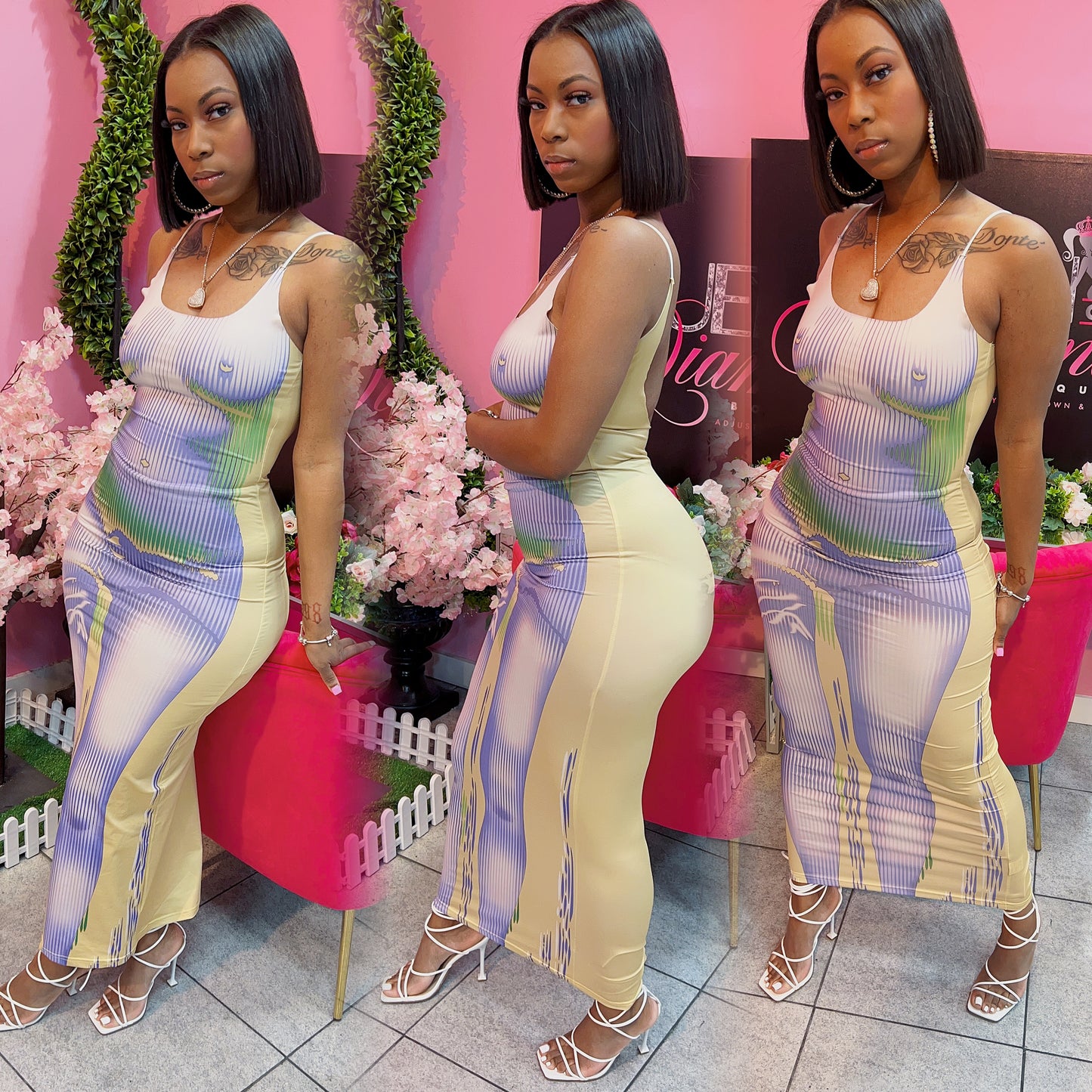 Naked Graphic Maxi Dress