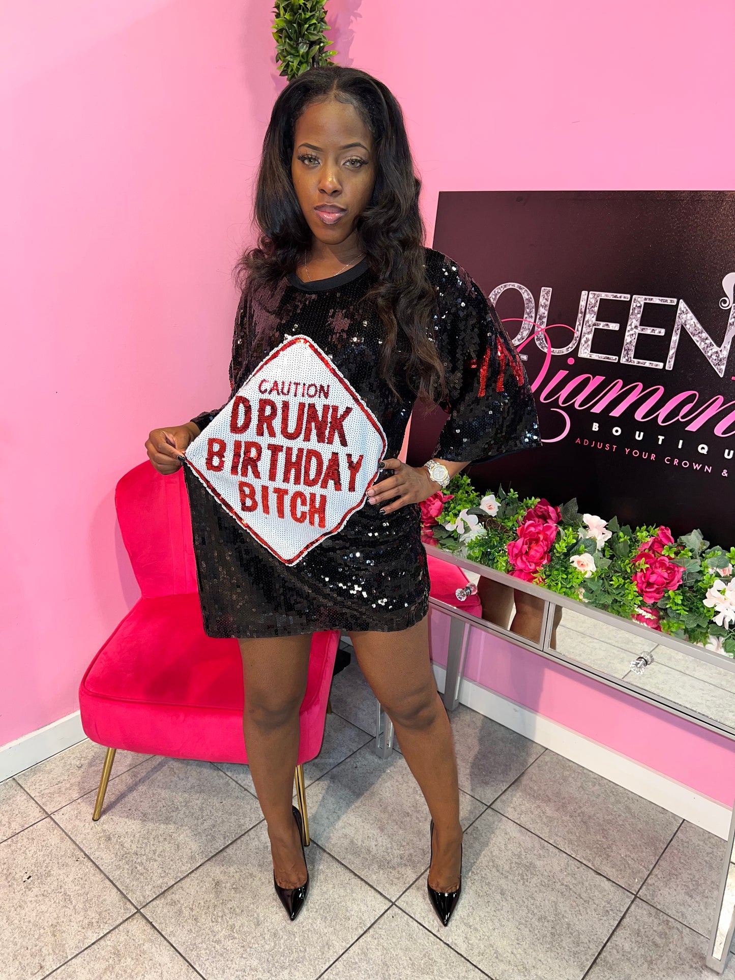 Drunk Birthday Dress - Black