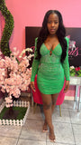 Zara Stone Dress - Green