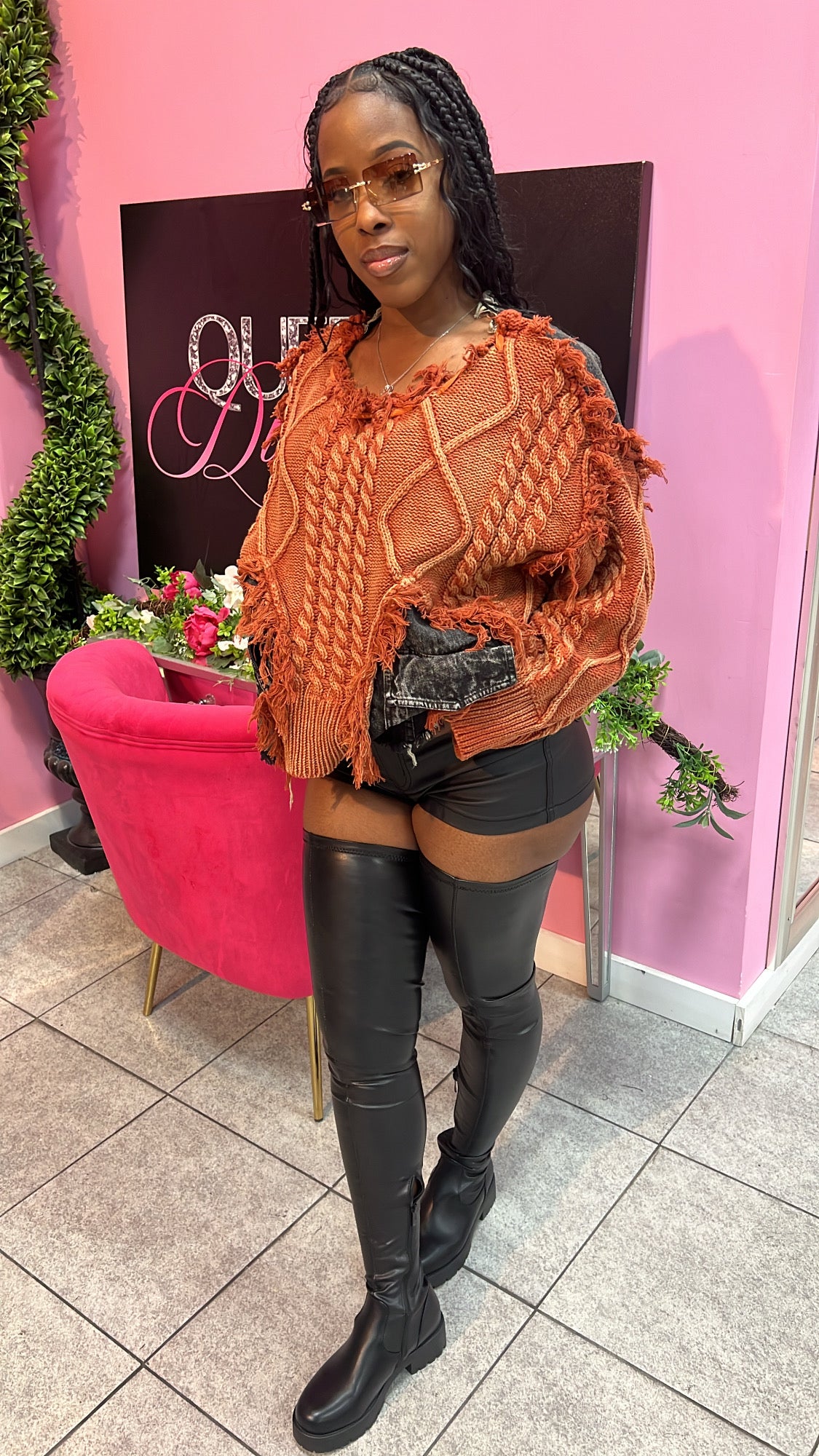 Rebel Sweater - Burnt Orange
