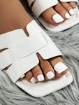 Classic Slide Sandals - White