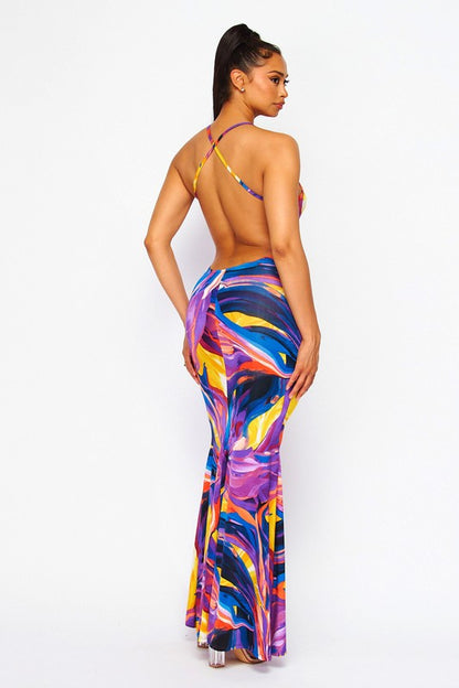 Swirl Maxi Dress