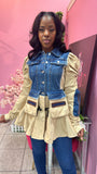 Lizzy Denim Peplum Jacket