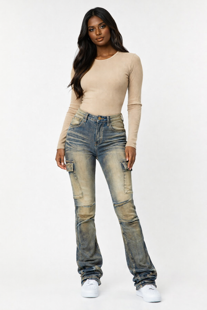 District Cargo Jeans - Vintage Wash