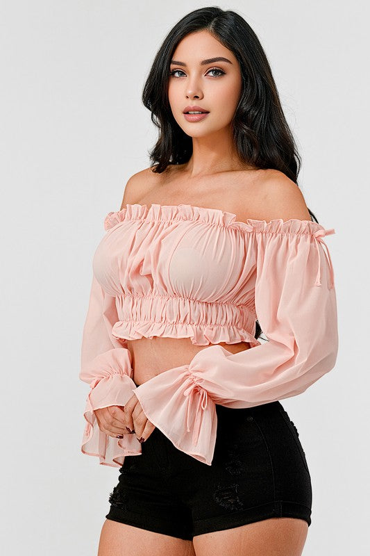 Dime Blouse - Peach
