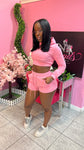 Caresha Short Set - Baby Pink