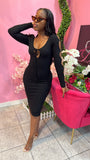 Good Life Knit Dress - Black