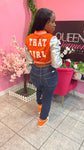 That Girl Varsity Jacket - Orange