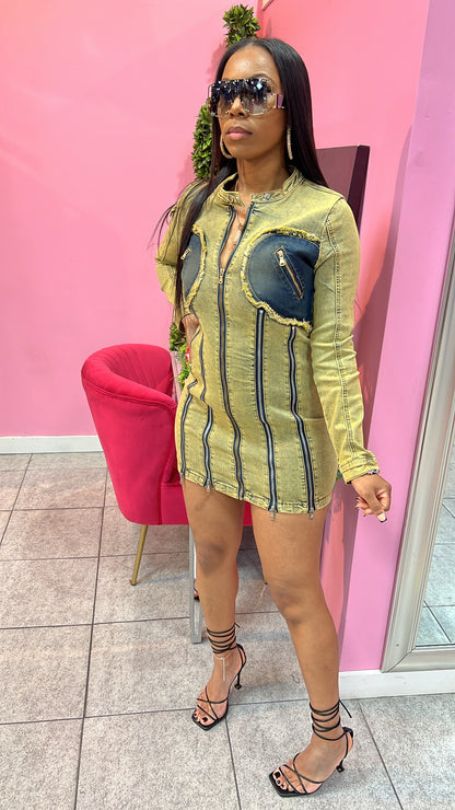 Tinted Denim Dress