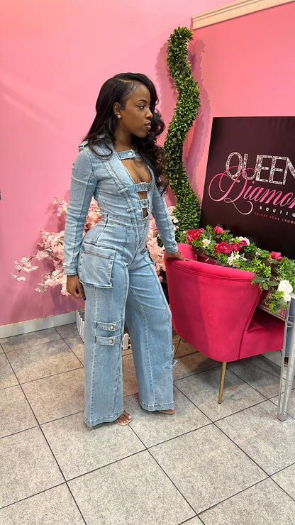 Juliana Denim Jumpsuit