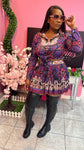 Luxe Skater Skirt Set - Purple Mix