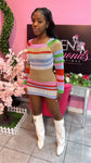 Knit Dress - Pink Mix