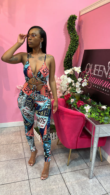 License Jumpsuit - Pink