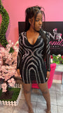 Cassie Stone Dress - Black
