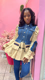 Lizzy Denim Peplum Jacket