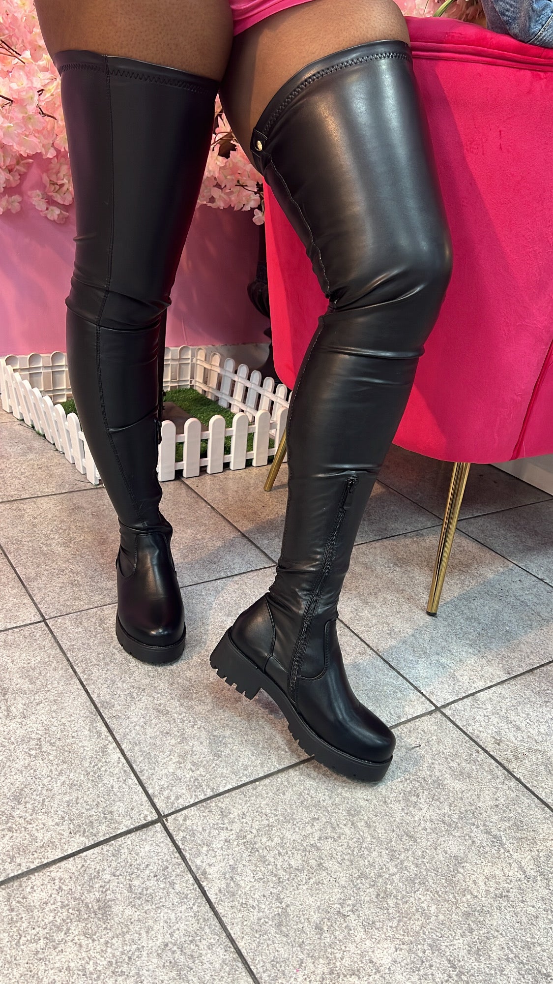 Drama Thigh High Boots