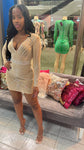 Iman Stone Dress - Nude