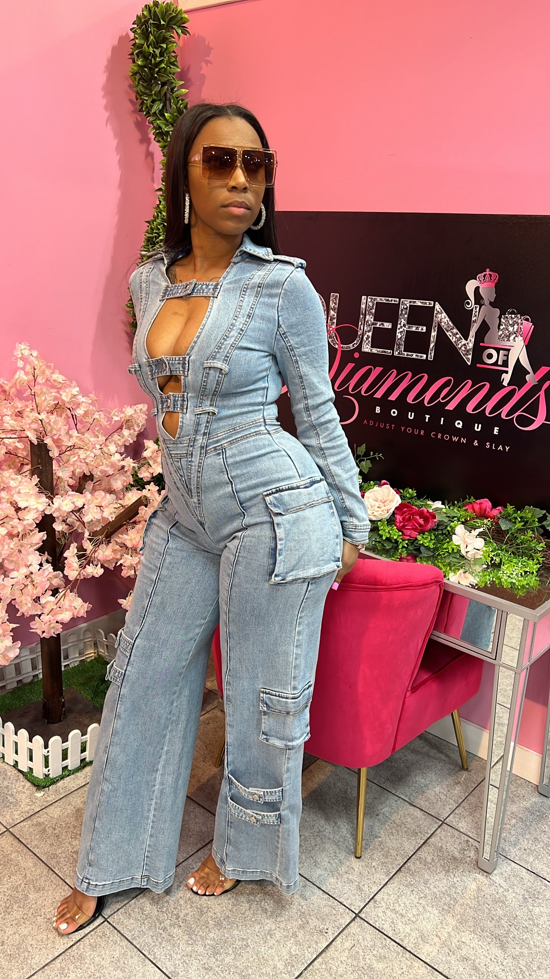 Juliana Denim Jumpsuit