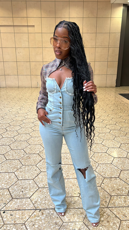 Denim Knockout Jumpsuit
