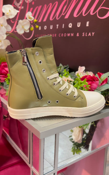 Cool Kid Sneakers - Olive