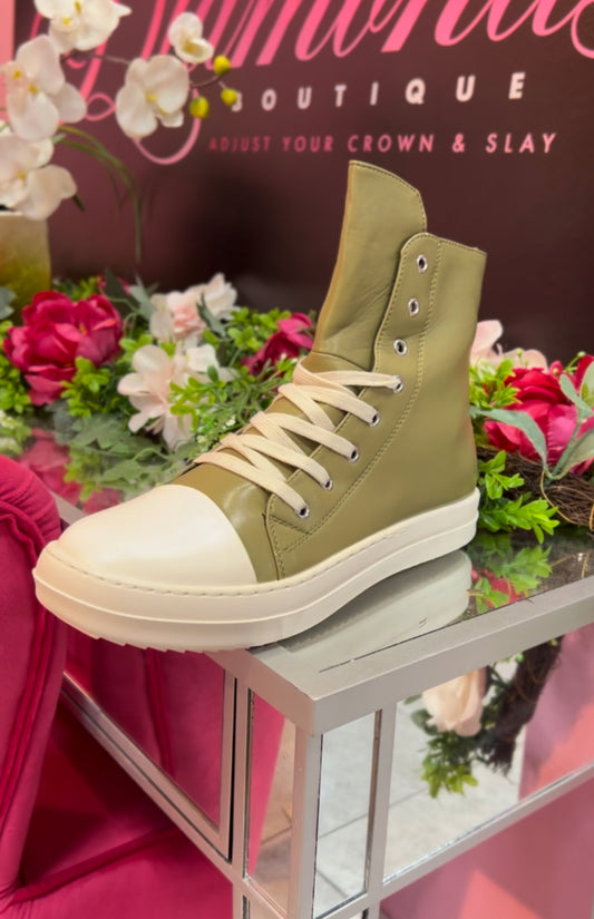 Cool Kid Sneakers - Olive