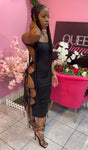 Siding Maxi Dress -  Black