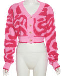 Candy Sweater Cardigan - Pink