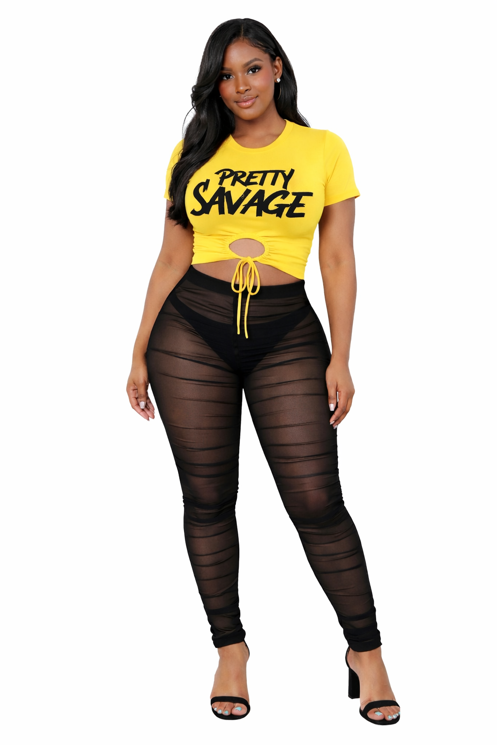 Ruch Mesh Legging - Black