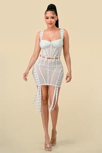 Mami Mesh Skirt Set