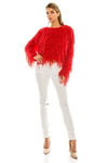Shaggy Sweater - Red
