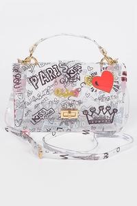 Clear Graffiti Purse